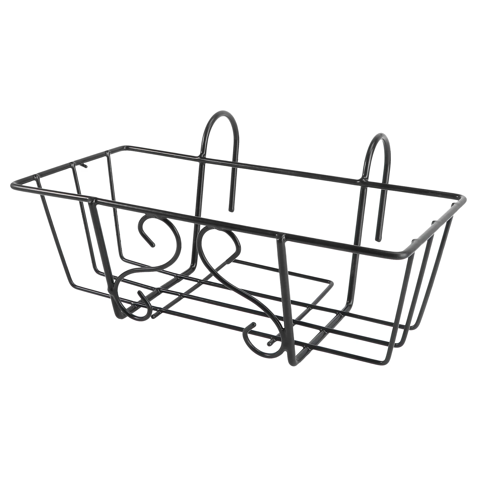 Hanging Balcony Flower Plant Stand Shelves for Wall Flowerpot Iron Rack Holder Basket Planter