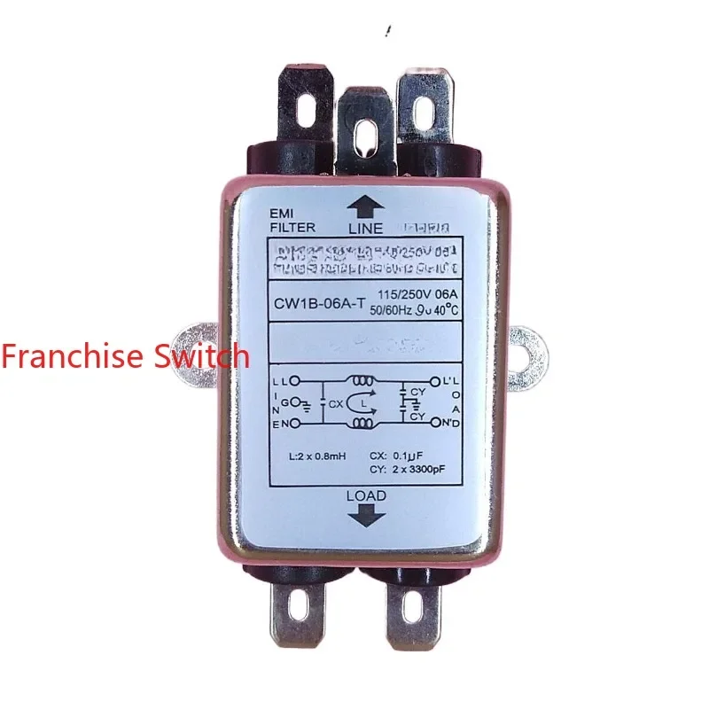 

10 шт. силовой фильтр CW1B-06A-T (04) очиститель монополя EMI