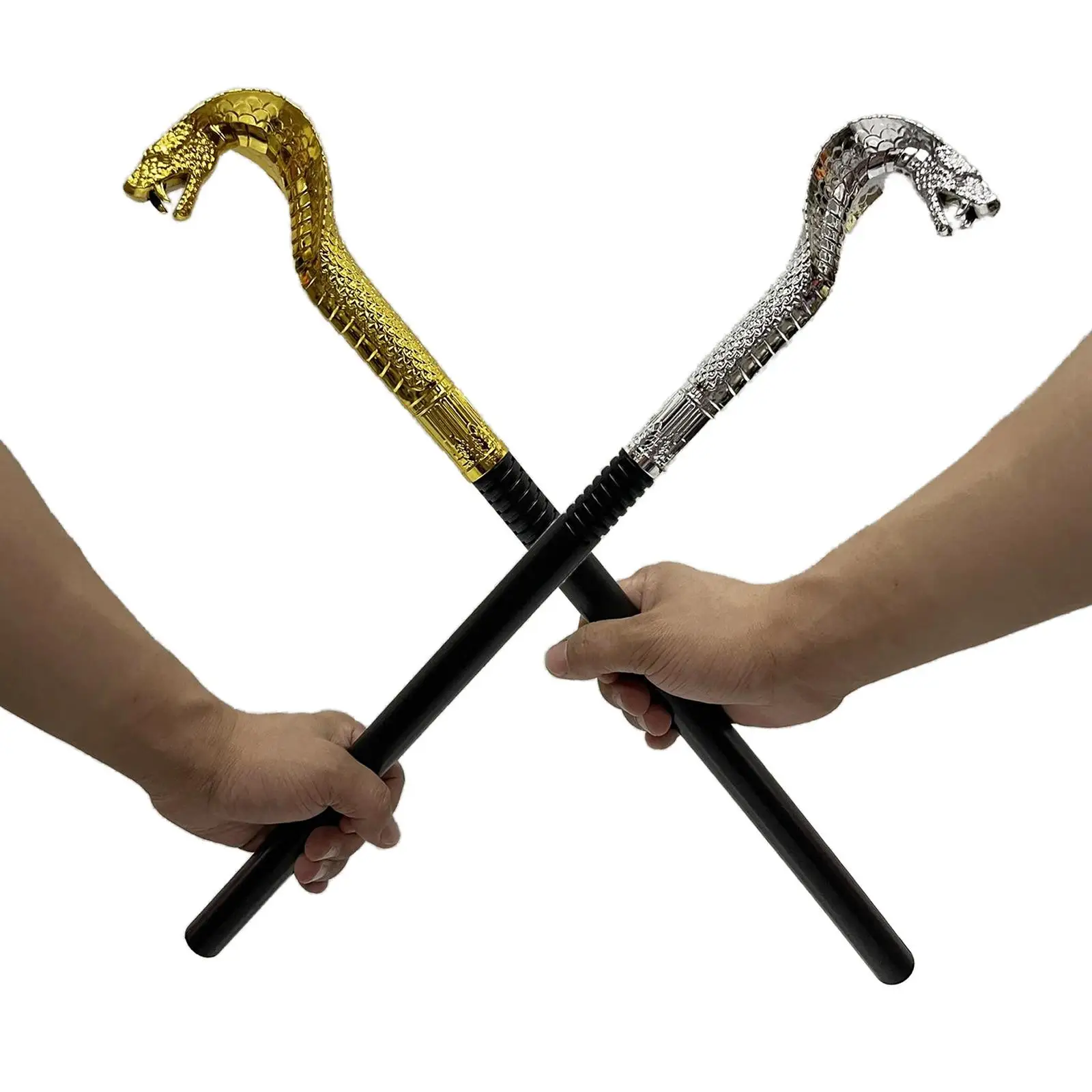 Vintage Snakehead Walking Cane Creative Halloween Costume Prop for Party Decoration Pretend Play
