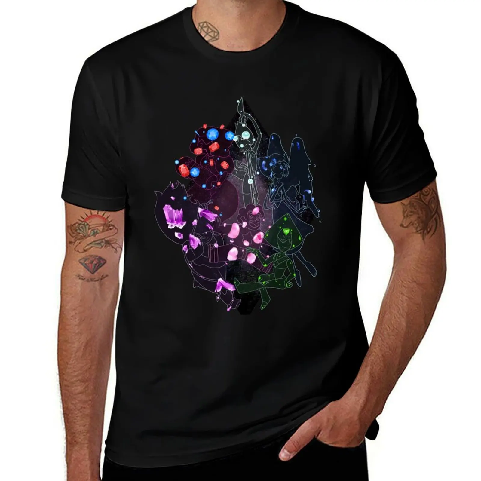 Steven Universe Constellation (Larger Image) T-Shirt new edition quick drying shirts graphic tee oversized t shirt men