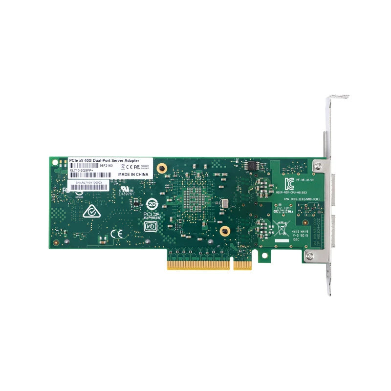 XikeStor-tarjeta de red de doble puerto 40G, servidor de transmisión de alta velocidad, ordenador, tarjeta de red PCIE, chip de control principal Intel XL710-QDA2