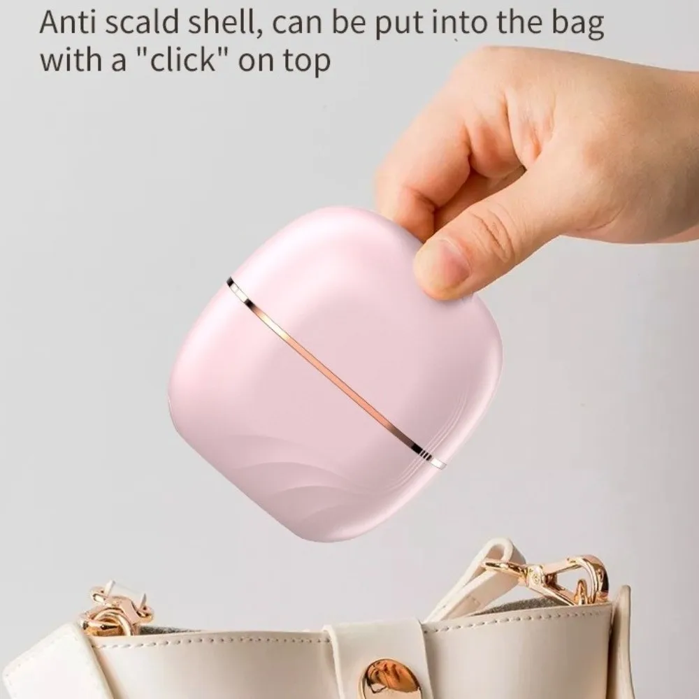 فرشاة فرد الشعر الكهربائية الصغيرة، أداة تصفيف الشعر المحمولة، مشط فرد الشعر اللاسلكي القابل لإعادة الشحن #5