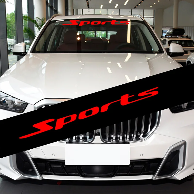 Car Front Windshield Stickers Fashion Sport PVC Vinyl Decals Decoration Exterior Modified Accessories