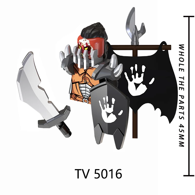 TV5001-5018 Medieval Movie Knights Uruk hai Ring Wraiths Action Figures Accessories Building Blocks Toys Children TV6401 TV6402