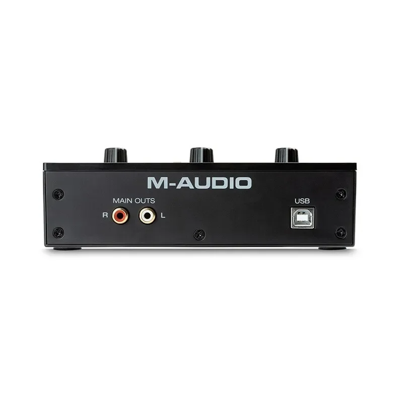 M-AUDIO M-Track Solo บันทึกเสียงอินเทอร์เฟซ2 IN 2 OUT การจัดเรียงแบบมืออาชีพการ์ดเสียง