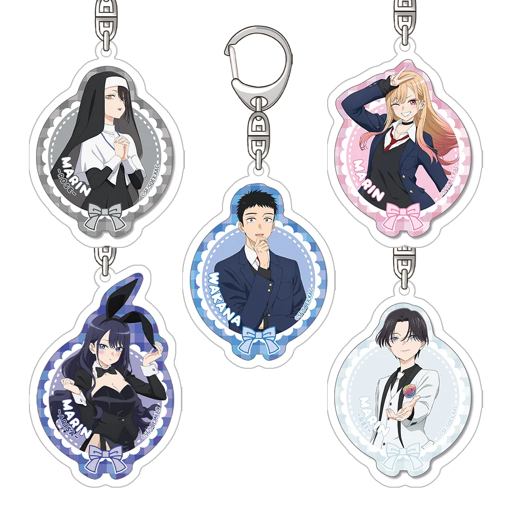 My Dress-Up Darling Gojo Wakana Kitagawa Marin Inui Sajuna Inui Shinju Offizieller Acryl-Schlüsselanhänger, Taschenanhänger, Anime-Waren, Geschenke