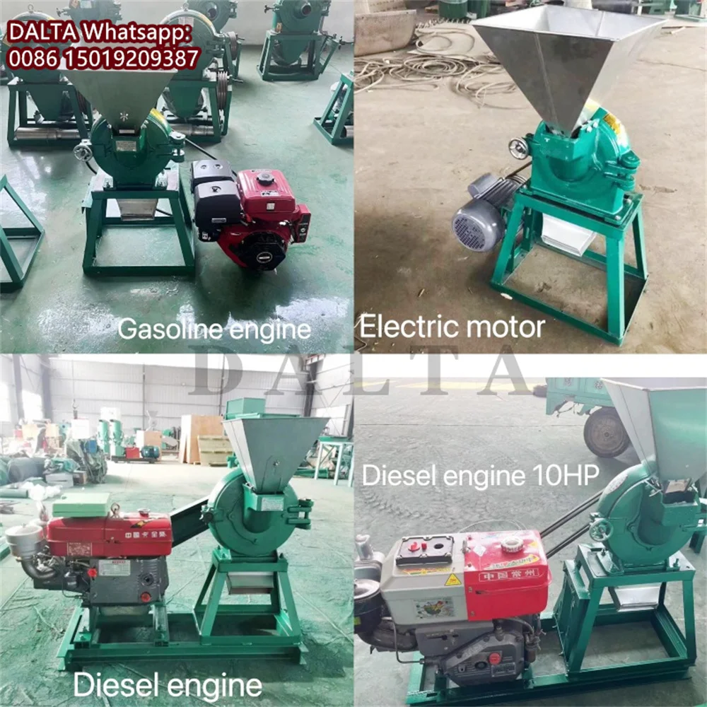 20HP Diesel Engine Corn Grinder Grinding Machine Flour Hammer Milling Machine Cassava Corn Maize Mill