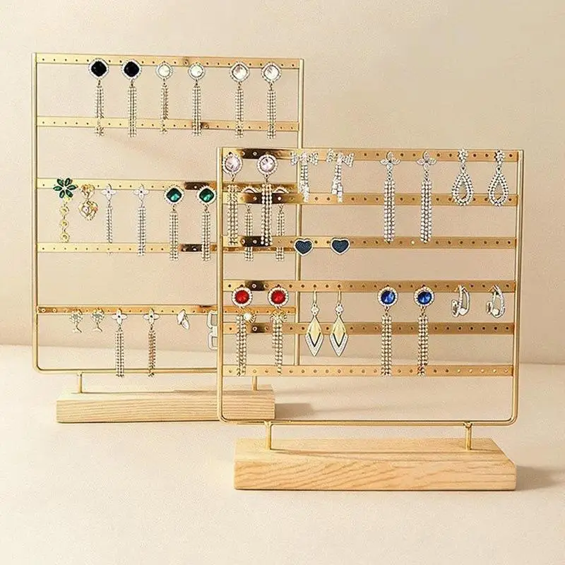 1Pcs Multi-Level Dangle Earring Holder Modern Jewelry Display Tower Minimalist Chic Design For Countertop/Wall Mount