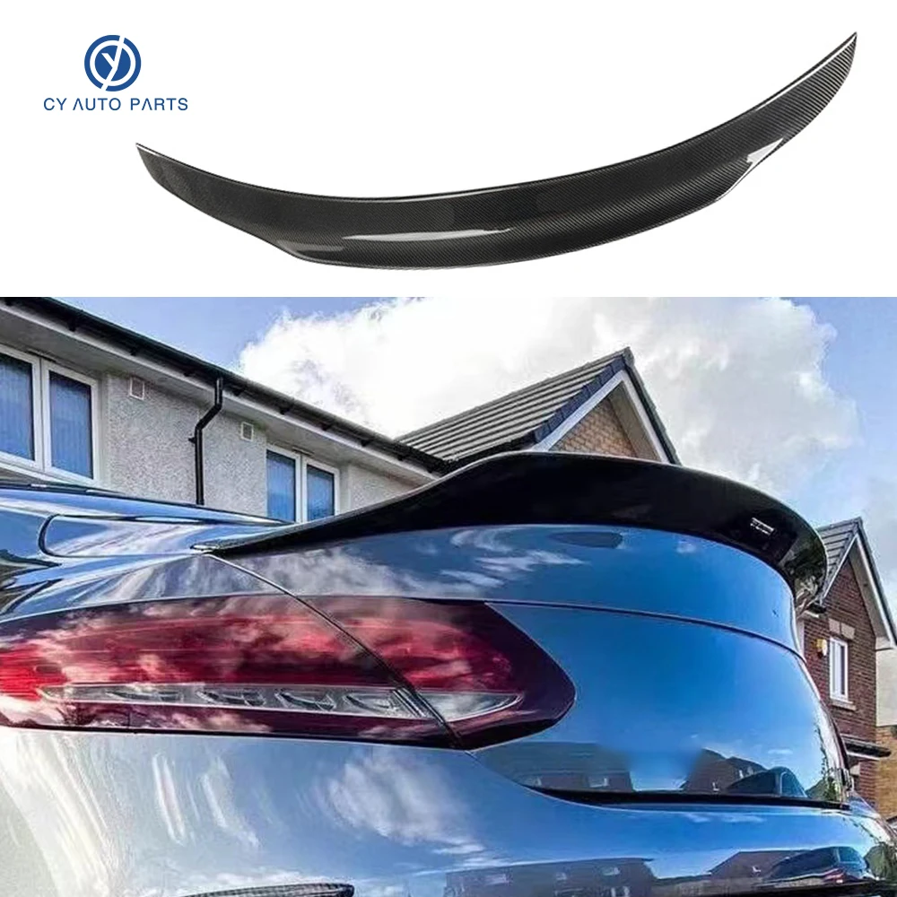 

C Class 2 Doors 4 Doors PSM Style Carbon Fiber Rear Roof Spoiler Rear Trunk Spoiler Lip Wing For Mercedes Benz W205 Coupe 2015+