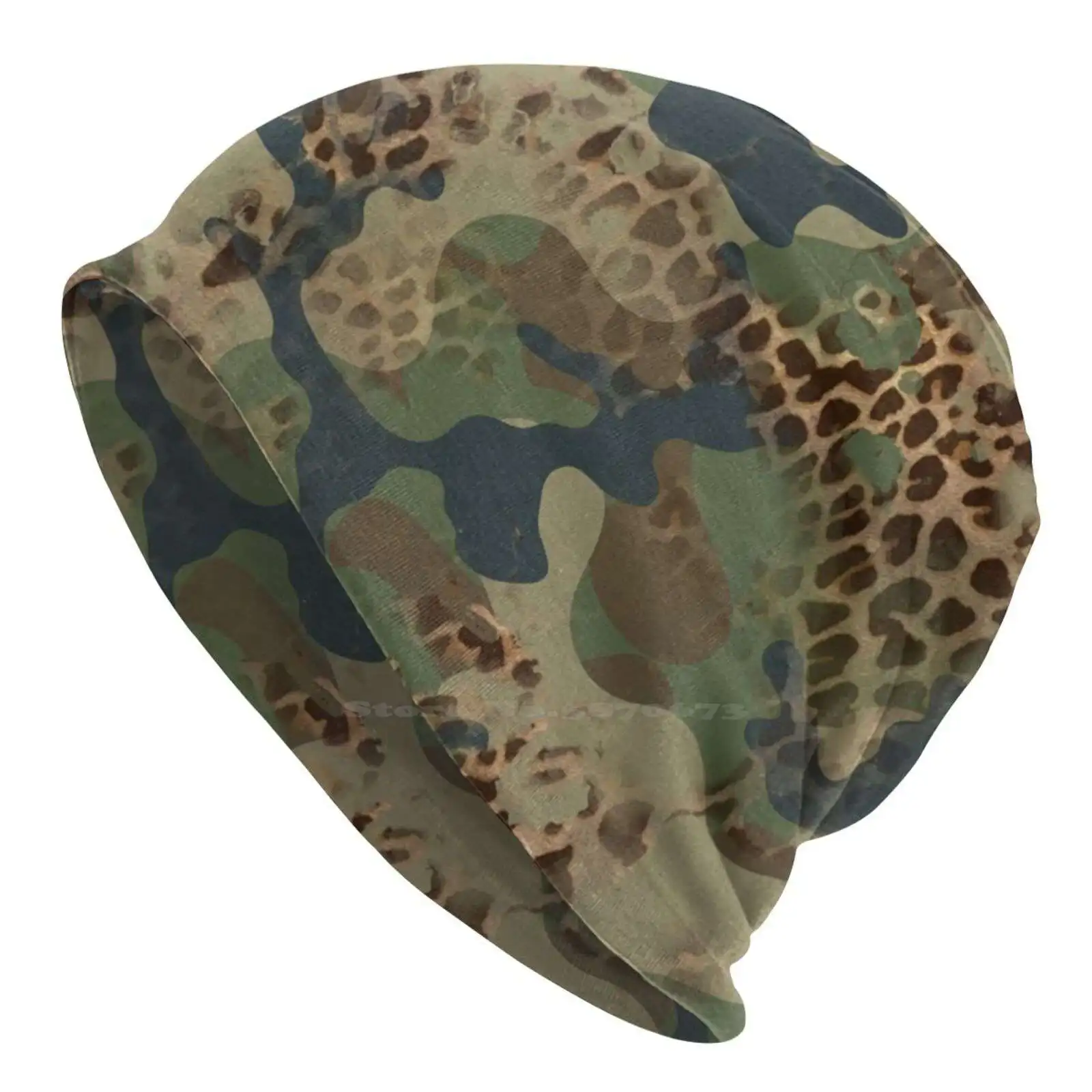 Camo And Leopard Design Knitted Hat Warm Beanie Outdoor Caps Camo Backback Leopard Backpack Camo Leopard Designs