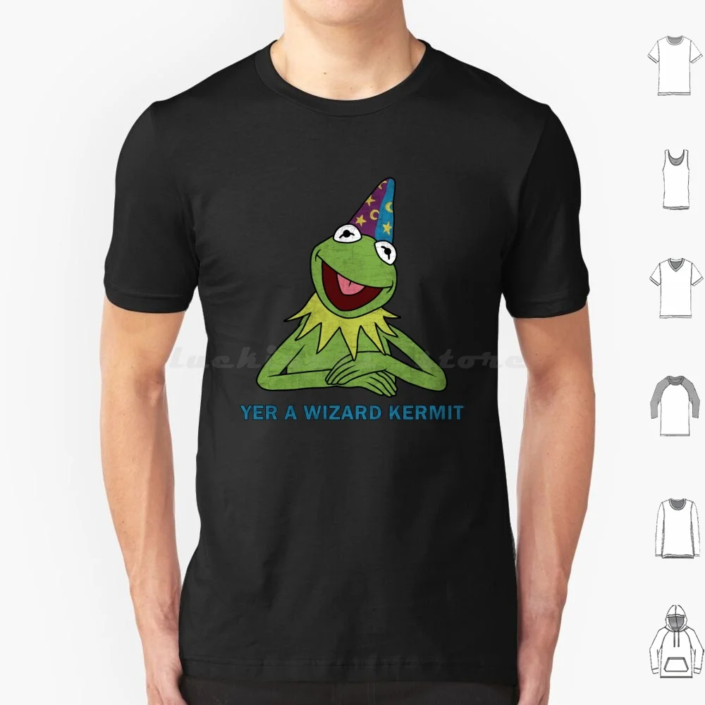 Yer A Wizard T Shirt Cotton Men Women DIY Print The Frog Frog Tv Shows 70s Retro Fozzie Jim Henson Show Cookie Monster Kids