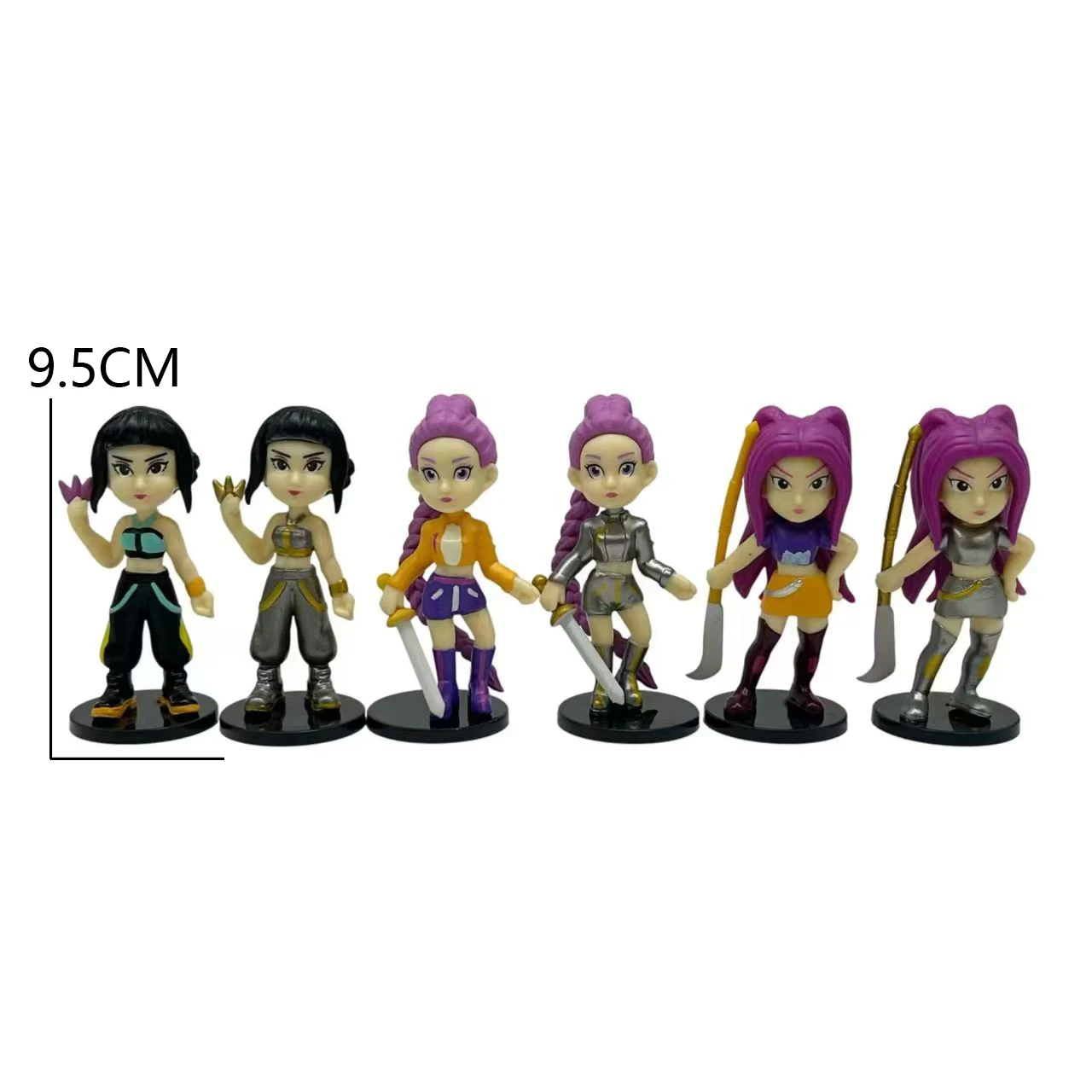 Figura de Anime Kpop Demon Hunters, juguete de dibujos animados Rumi/Mira/Zoey, figura de acción, modelo de PVC, adorno, regalo coleccionable para fanáticos de los niños