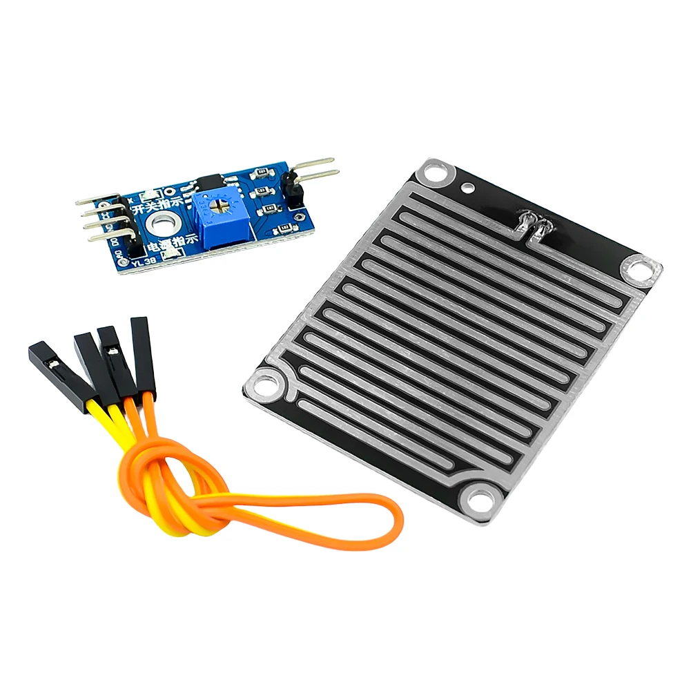 Rain Water Sensor Relay Control Module LM393 Rain Drops Detection Moisture Monitor Sensor High Sensitivity for Arduino Robot Kit