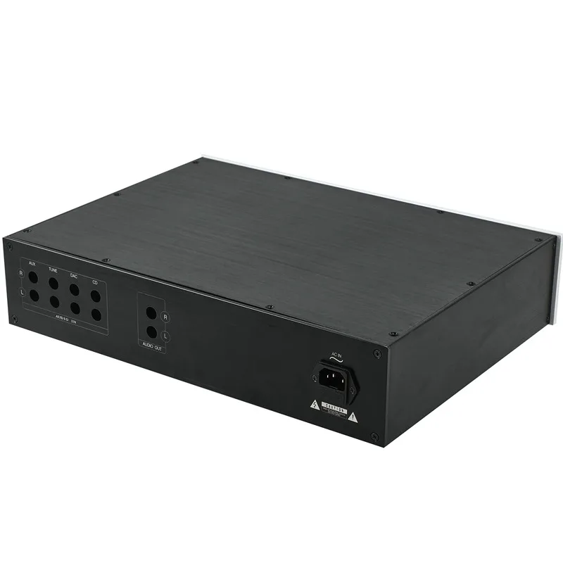 Height 90MM Silver Black Full Aluminum Tube Preamp VU Meter Amplifier Housing Chassis /AMP Enclosure /Case/ Box (425*90* 312mm)