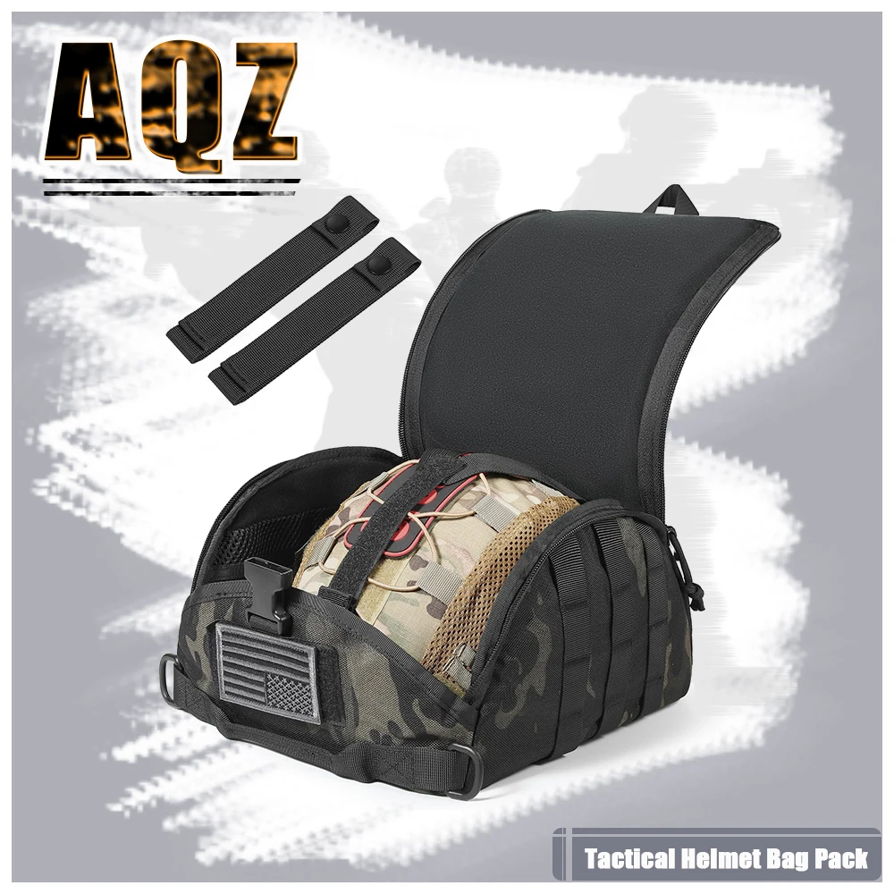 

Tactical Helmet Bag Pack, Military Molle Pouch Multi-Purpose Carrying Storage Bag