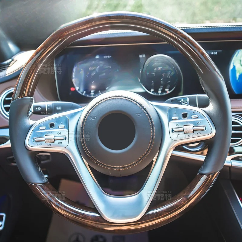 For Mercedes-Benz Maybach S-Class 350s450 wood steering wheel luxury car modification