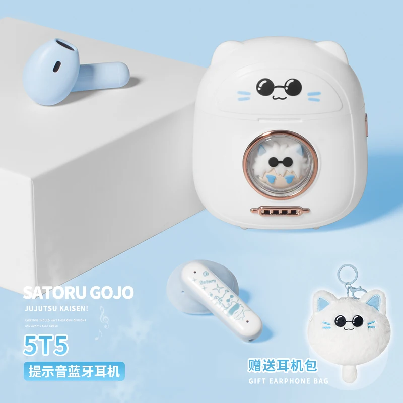 

Jujutsu Kaisen Anime Bluetooth Earphones Gojo Satoru Cosplay Gifts Earphones HIFI Noise-cancelling Game Music headsets