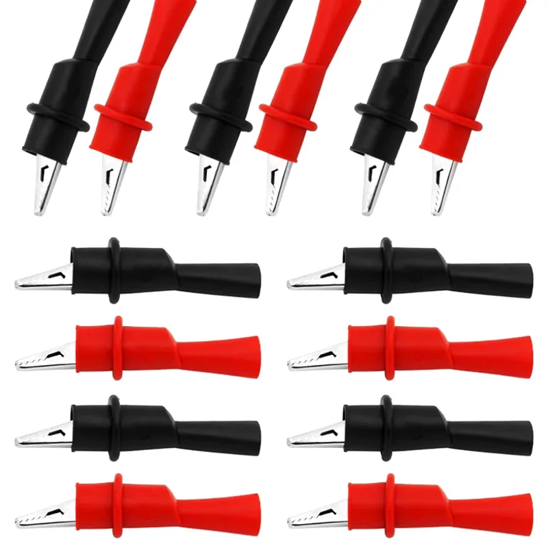 

10A Alligator Crocodile Clamp Measuring Probes Pen Test Leads Alligator Clips Analysis Instruments Parts 1000V