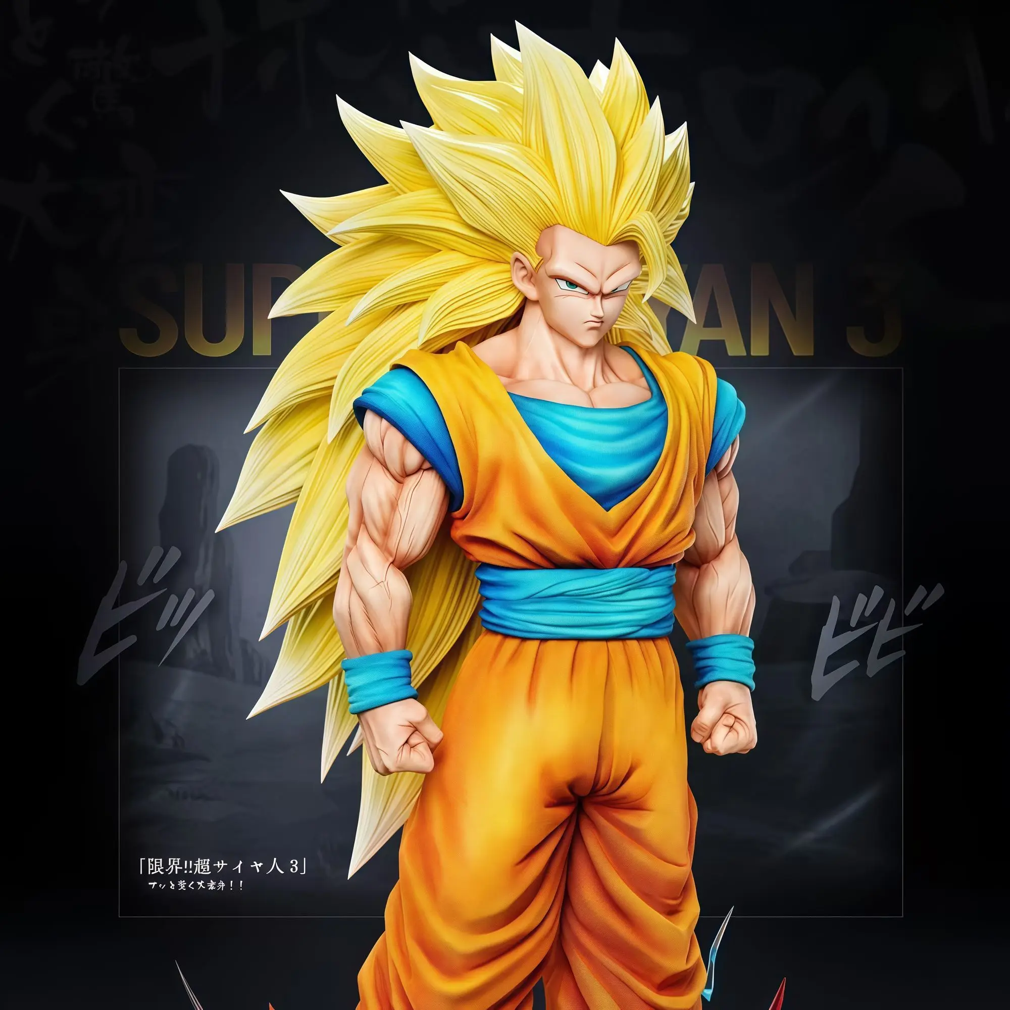 35 см/13,78 дюйма Dragon Ball Z Son Goku Ssj3 Фигурка Светодиодная база Super Saiyan 3 Goku ПВХ Фигурки Коллекция Модель Игрушки Подарки
