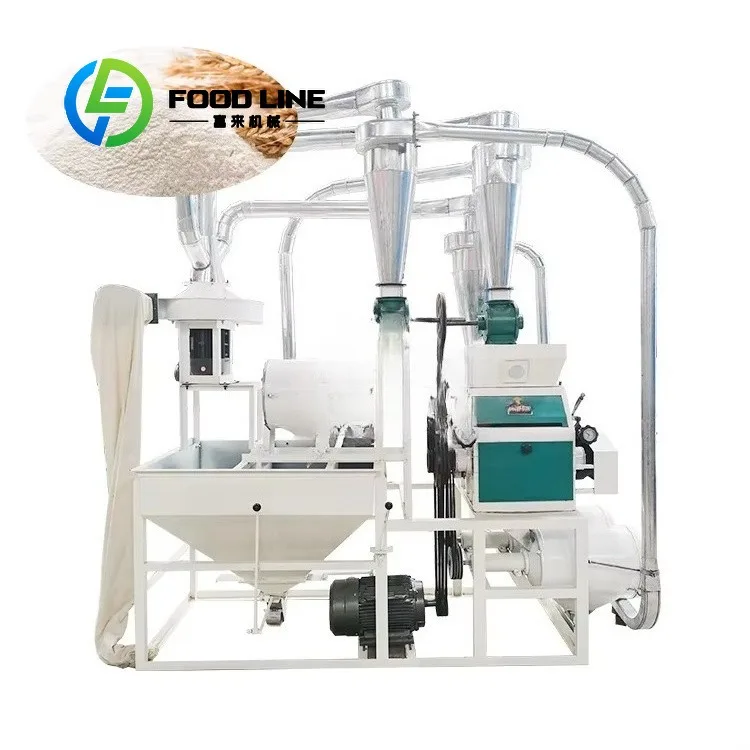 Heavy Duty Horizontal Auto Feeding Flour Milling Machine Thickened Frame Durable For Long Time Continuous Grain Processing Work