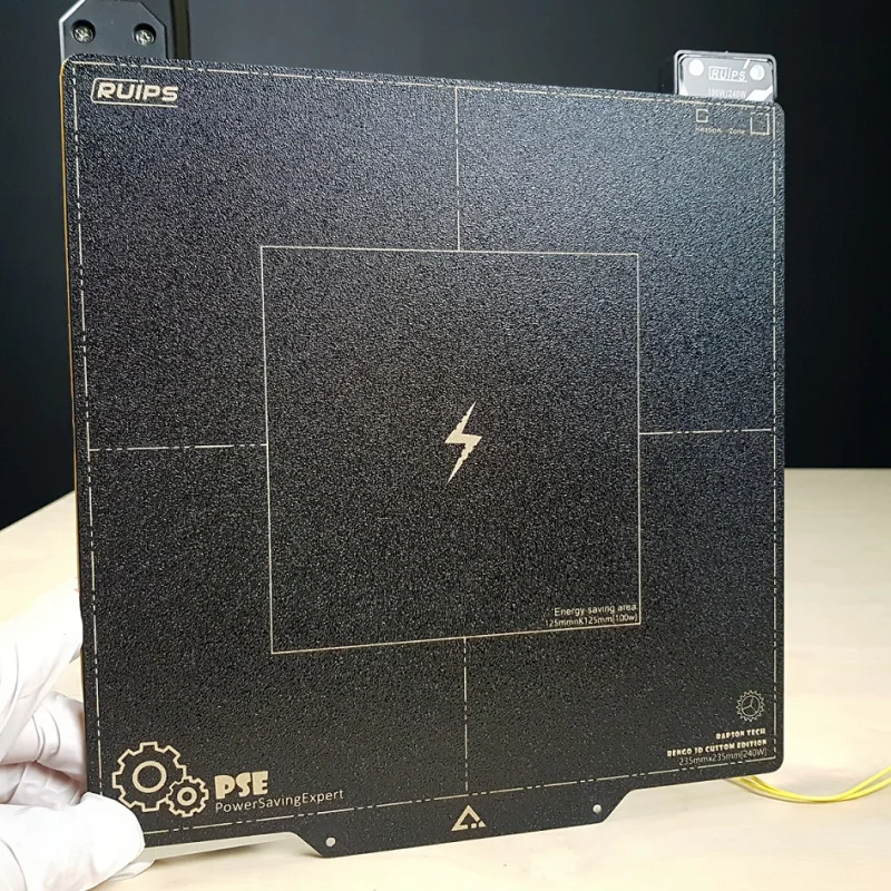 

double-sided matte PEI plate of the zoned heating bed for 3D printers such as Neptune 3/4 Ender3 series, 235*235mm, 240W