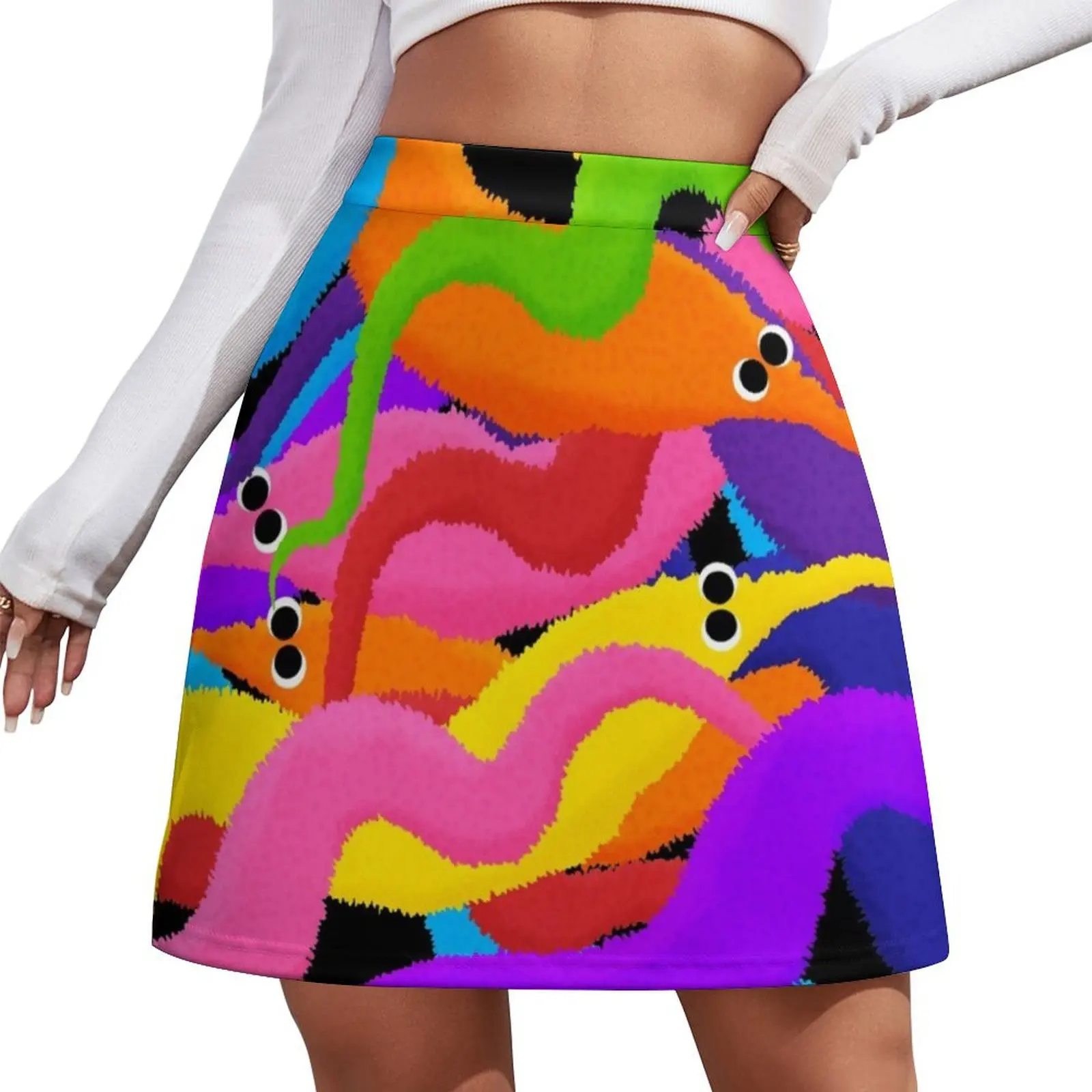 

Worm on a String Mini Skirt Short women′s skirts skirts for women Mini Skirt
