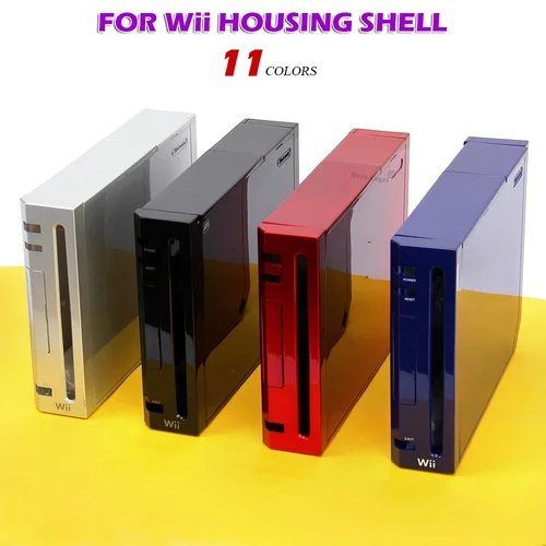 Nueva funda de carcasa completa de repuesto en 11 colores con botones para piezas de reparación de consola de juegos Wii