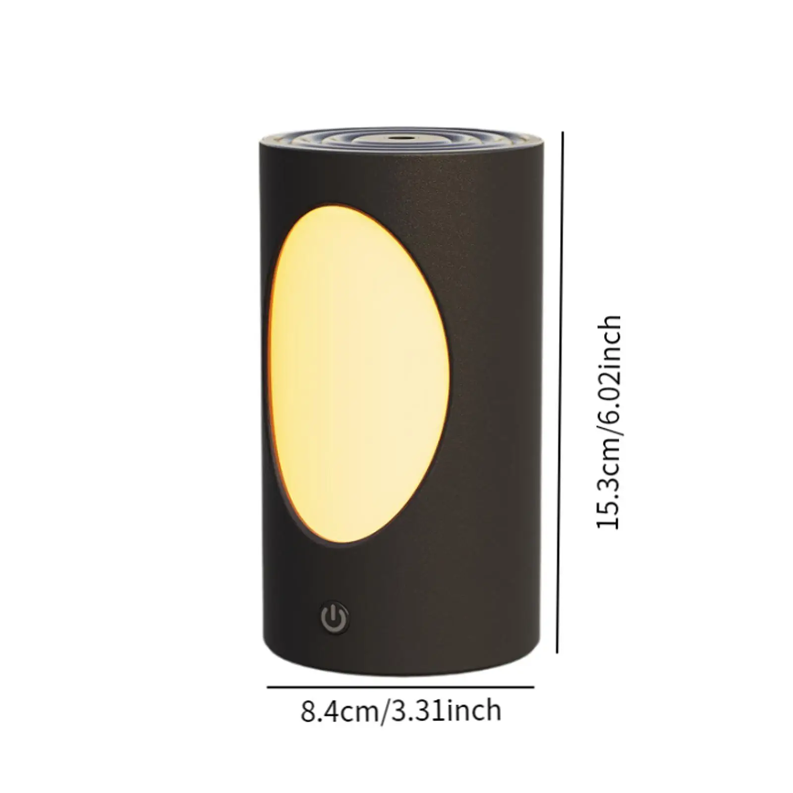 Mini Humidifier 3 Levels Adjustable with Ambient Night Light USB Powered Quiet Decorative Aroma Diffuser for Bedroom Office Yoga