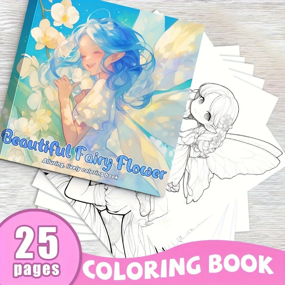 Complete DIY Art Kit Coloring Book With Acrylic Markers Fun Stress Relief Enhance Concentration Creative Graffiti Drawing Book