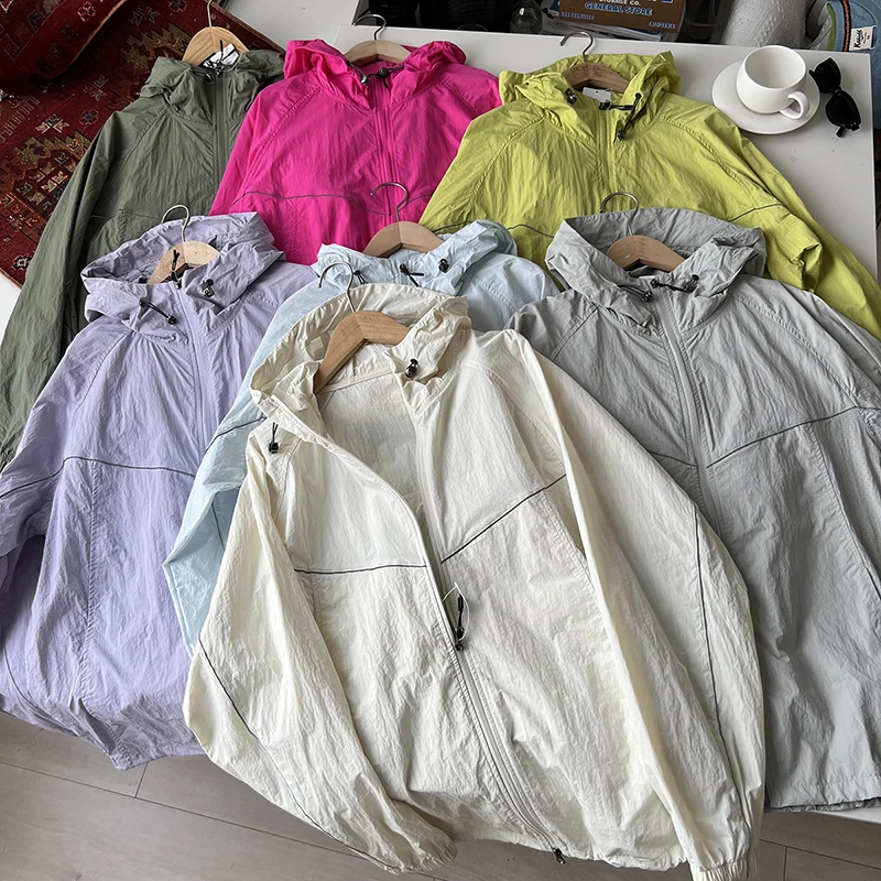 

Reflective Lightweight Breathable Summer Hat Jaet Men's Loose Fit Faionable Urban Sle Long Sve Zipper Closure ...