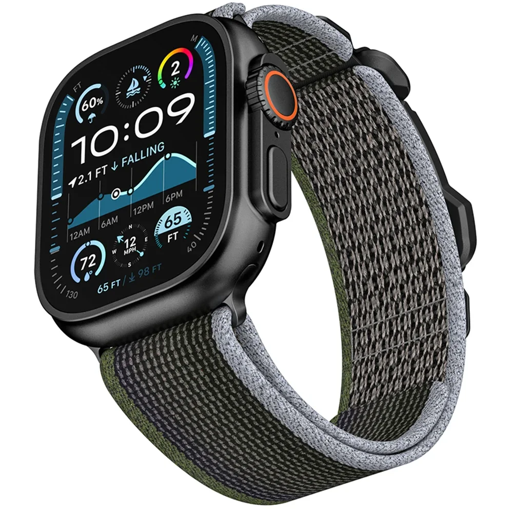 

Нейлоновый спортивный ремешок для Apple Watch Ultra 2 49 мм серии 10, 46 мм, ремешок с петлей для iwatch 9 8 7 6 5 4 SE 44 мм 45 мм, мужской ремешок для часов