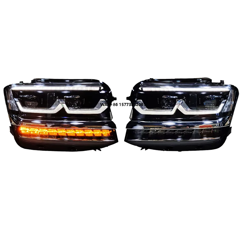 

2 Pieces for Atlas S SE 2017 2020 USA Headlamp Upgrade VW Atlas Allspace SEL Version Full LED Headlight Front Light