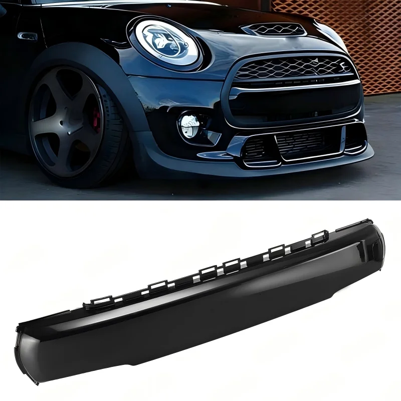 Front Bumper Number Plate Cover For Mini Cooper F55 F56 F57 2014-2021 Scratch Resistant Black Front Bumper Cover Exterior Parts