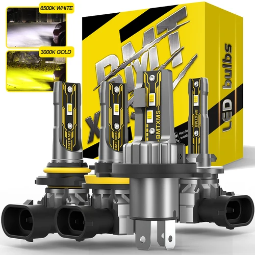 BMTxms 2 uds 12000LM H27 881 H11 H8 HB4 HB3 H10 luces antiniebla LED Canbus 880 9006 9005 H16JP LED CSP DRL bombillas de motocicleta para coche blanco amarillo