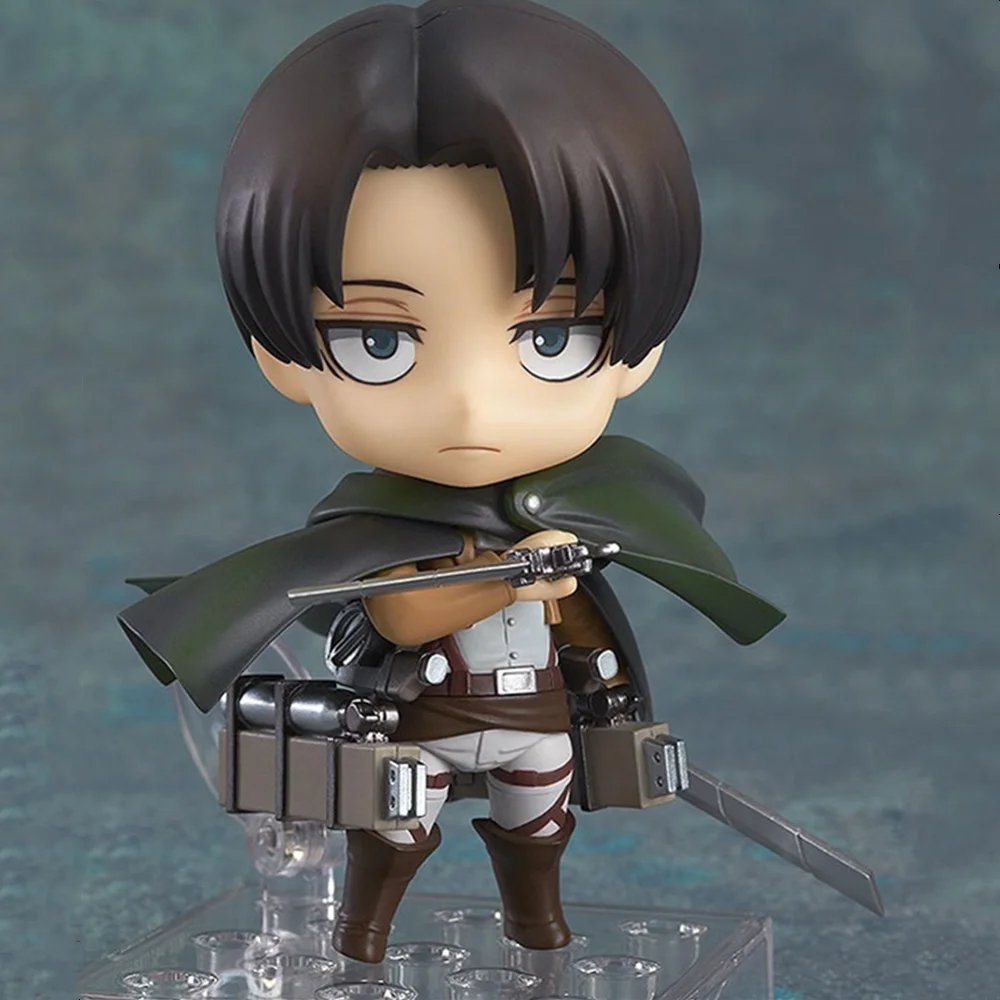 Attack on Titan Anime Figures Levi Ackerman 390 417 Eren Jaeger 375 Mikasa·Ackerman 365 Action Toys for Children Collector 10cm