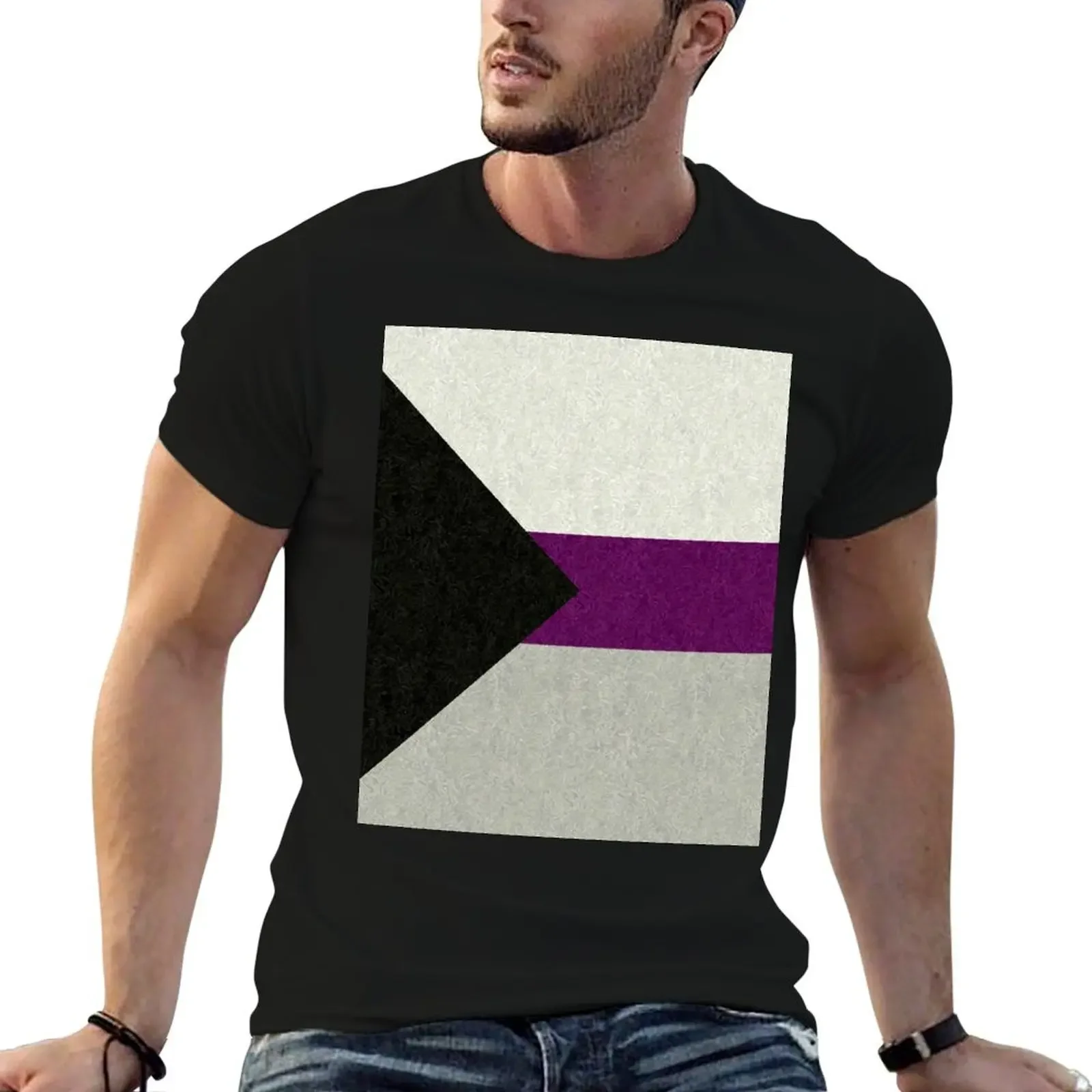 

Demisexual Pride Flag Colored Background T-Shirt sweat new gifts and t-shirts shirts graphic tee mens graphic t-shirts
