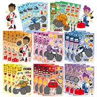 8/16Sheets Blaze and the Monster Machines Cartoon Sticker DIY Laptop Luggage Phone Skateboard Graffiti Decals Fun for Gift