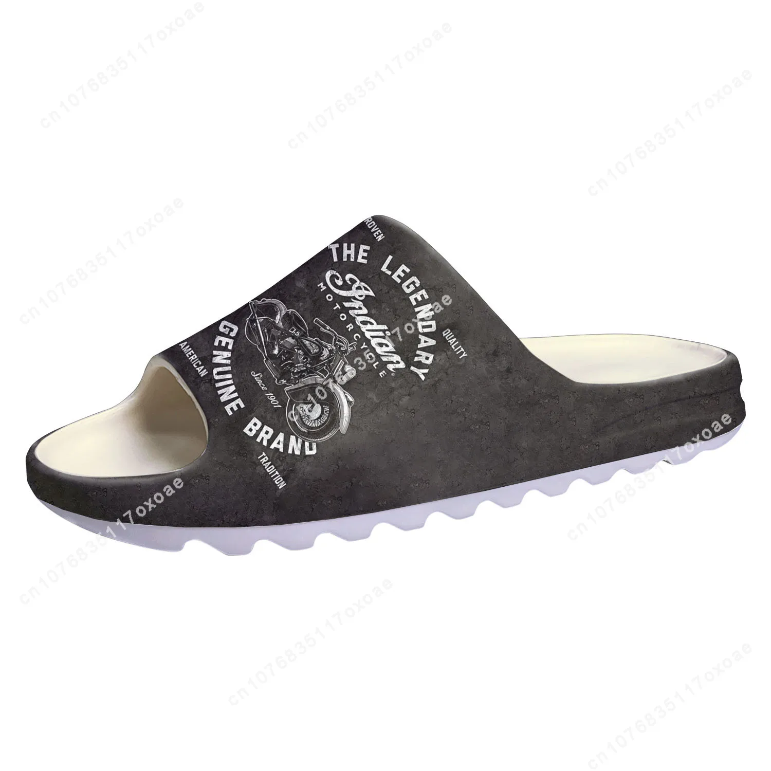 Motocicletas vintage Soft Sole Slippers, Tamancos domésticos personalizados, Passo personalizado em sapatos de água, Homens e mulheres adolescente passo em sandálias