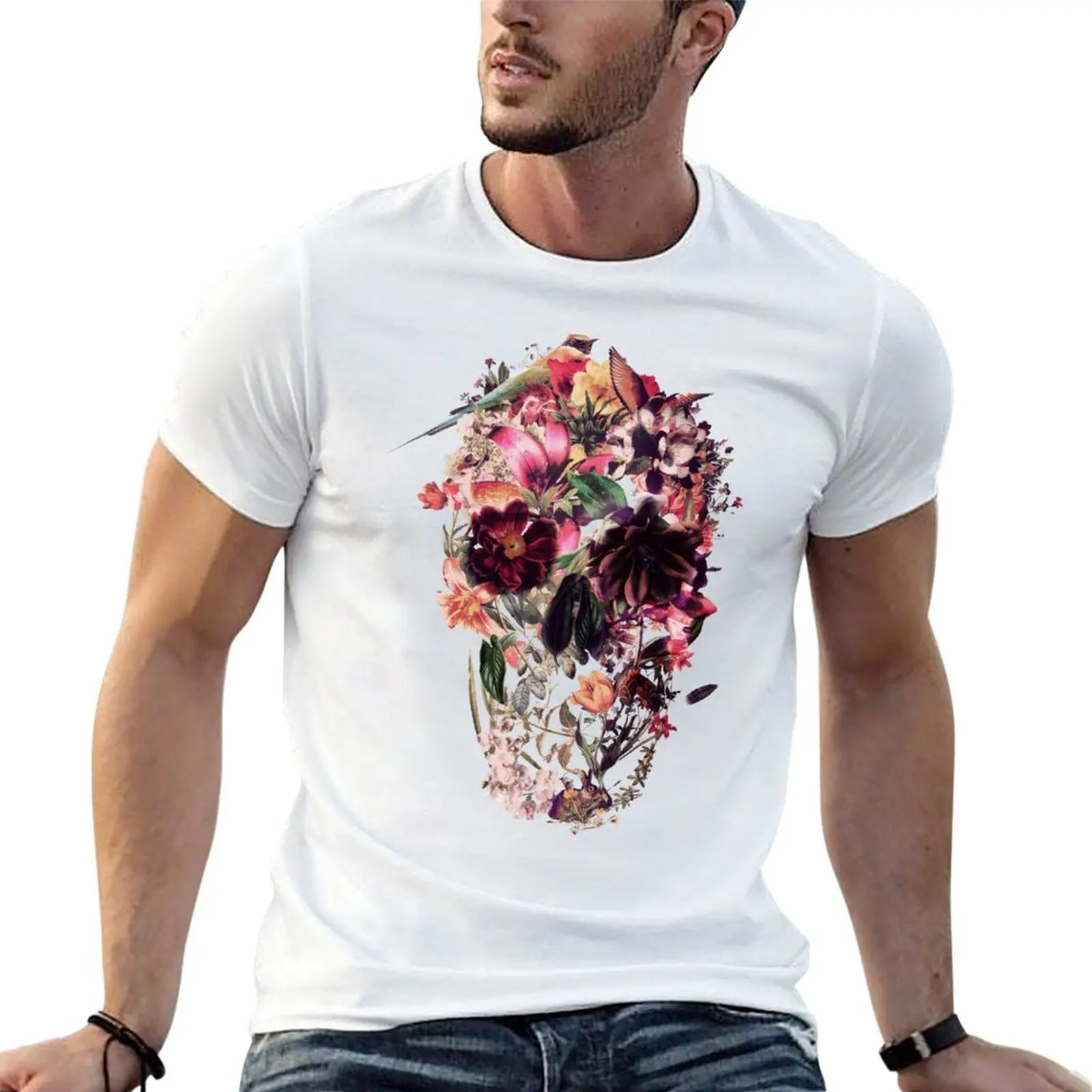 

New Skull Light T-Shirt man t shirt cotton high quality graphic t shirts for man t shirt man luxury T-shirt