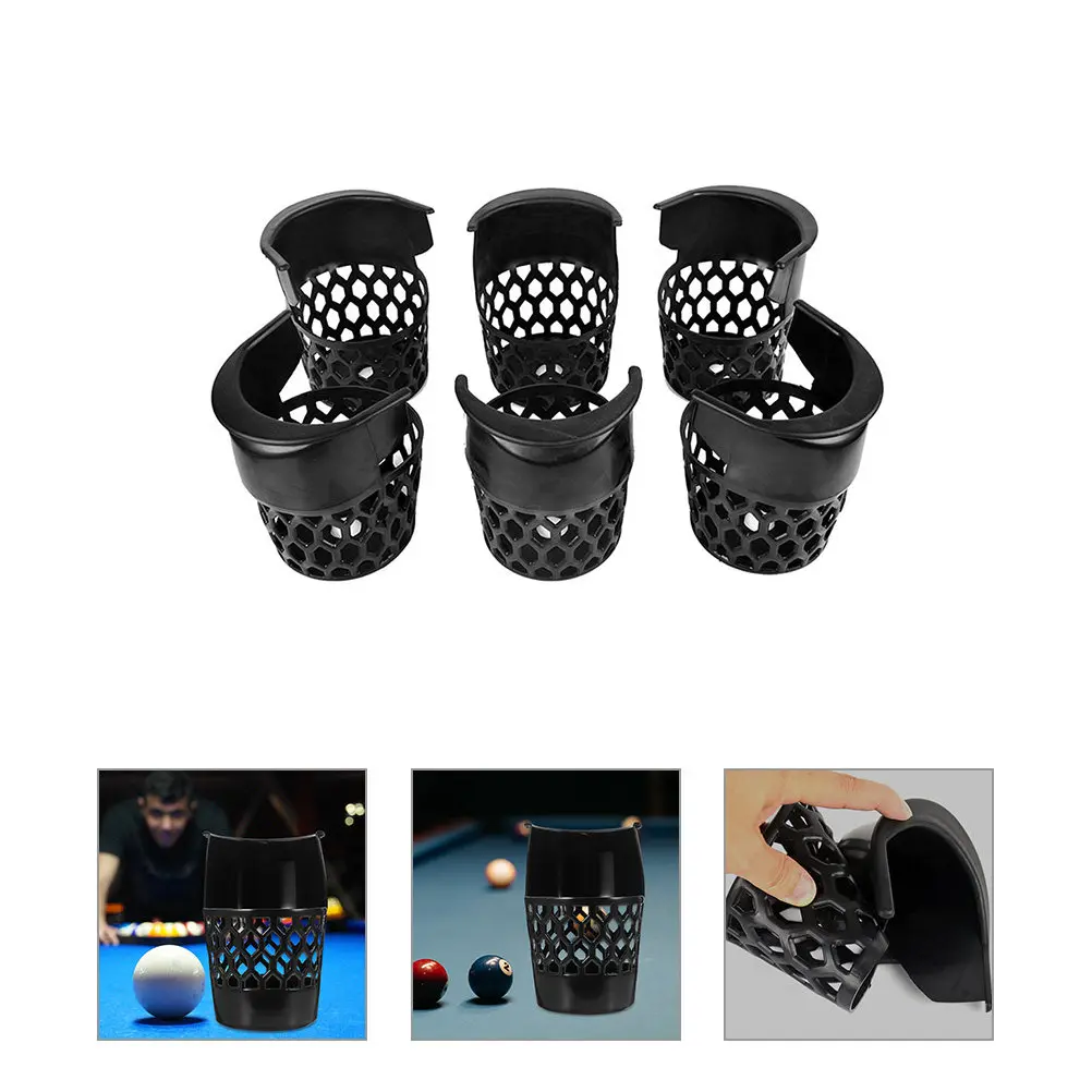 

6 Pcs Billiard Net Frame Pocket Liner Table Accessories Replacement Pool Pockets Pp Billiards Drop