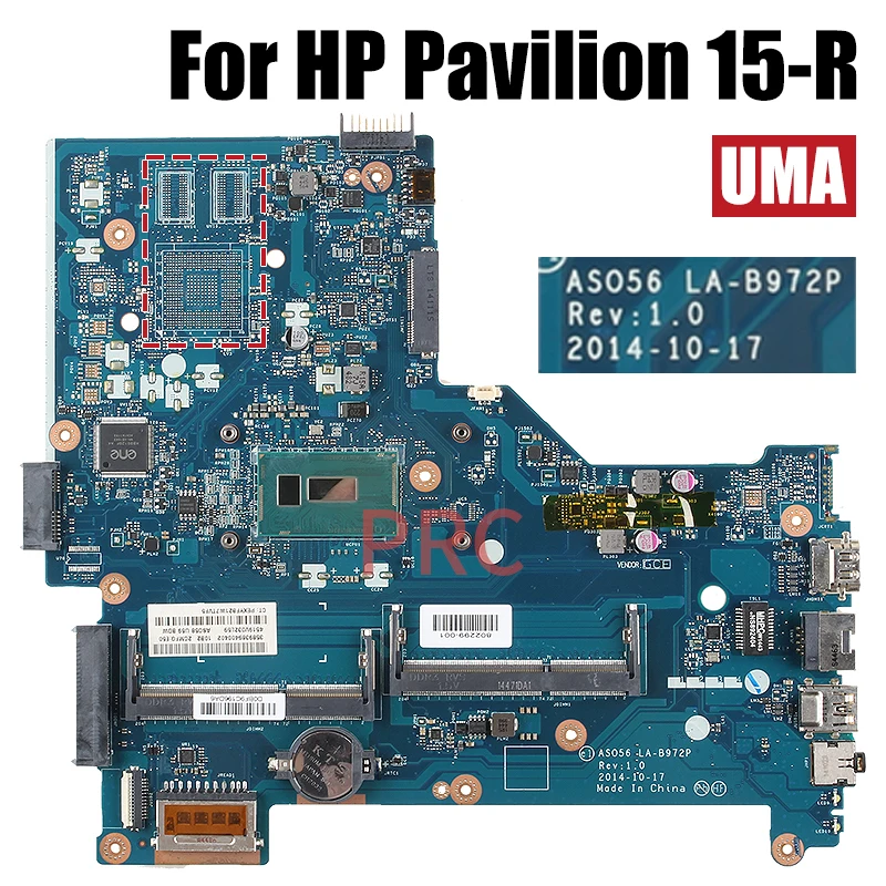 Imagem -03 - Placa-mãe Portátil para hp Pavilion 15-r Notebook Mainboard La-b972p I35010u I5-5200u 820m 2g 801860-501 790668-501 790669-501