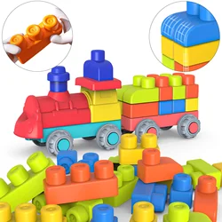 New Upgraded Early Education Puzzle Assembly Toy, Chewable And Boiled Large Soft Rubber Building Block, DIY Large Size Toy, Than