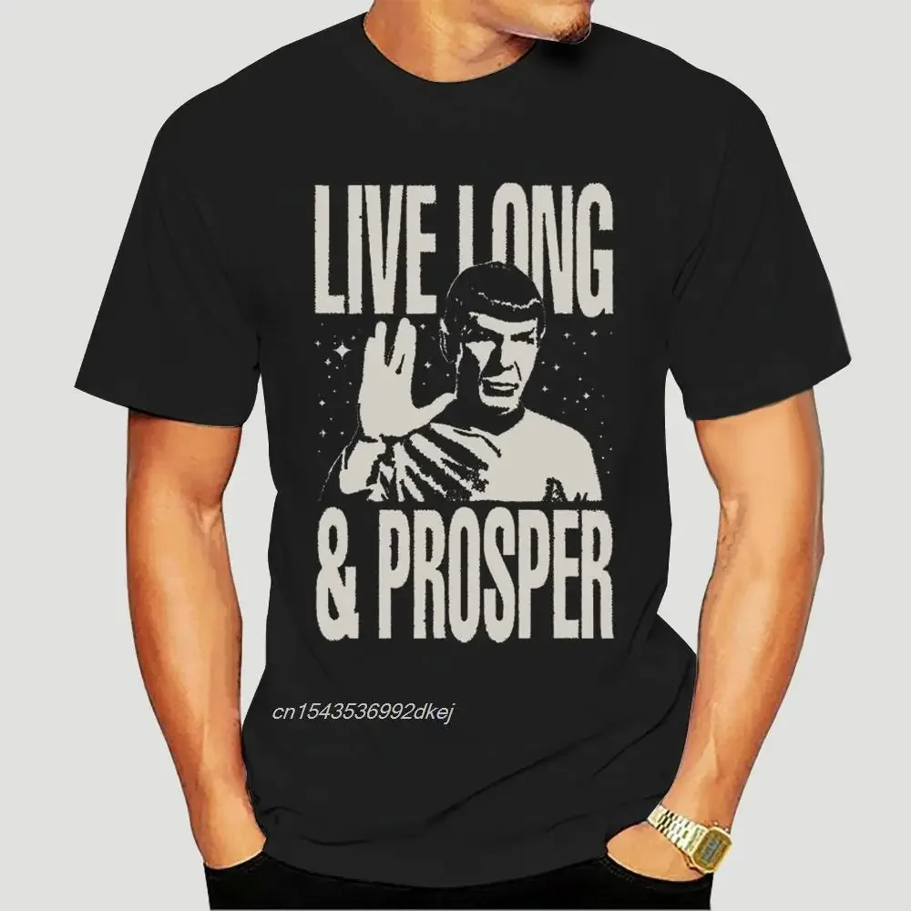 Star Treks Spock Live Long And Prosper Licensed Adult T-Shirt 0036D