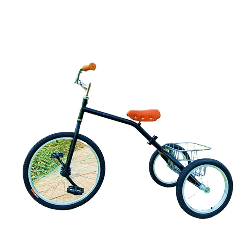 Leisure Outdoor Folding Tricycle Retro Light Exercise Car Internet Celebrity Walking Shopping Cart