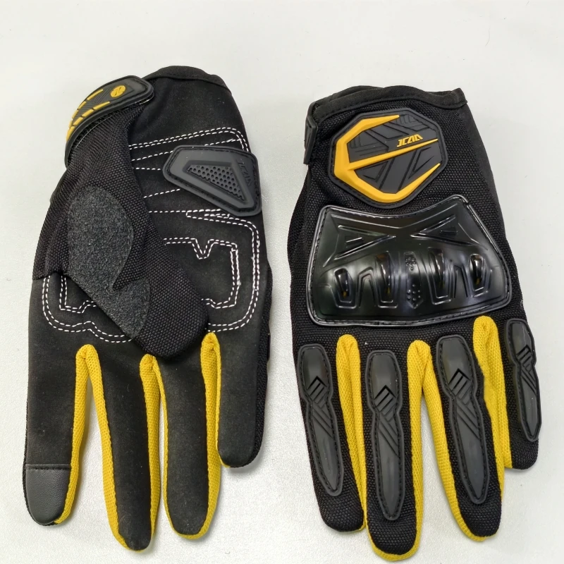 JCAA Comfortable Summer Mesh Breathable Motorcycle Gloves Men Women Thin Anti-drop Touch Screen Motorbike Riding Gloves