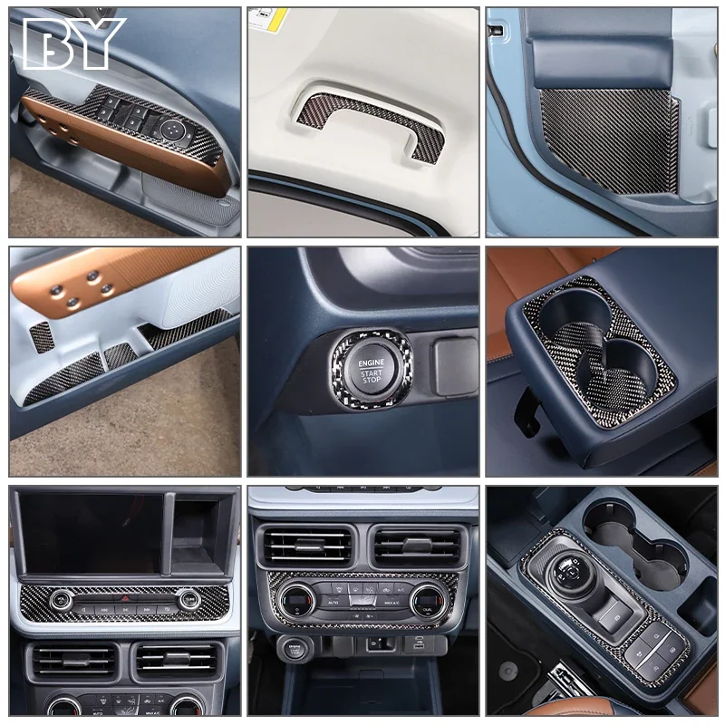 

Car Styling For Ford Maverick 2022 Car Gear Panel Central Control Instrument Decorative Panel Interior Sticker Auto Accessories