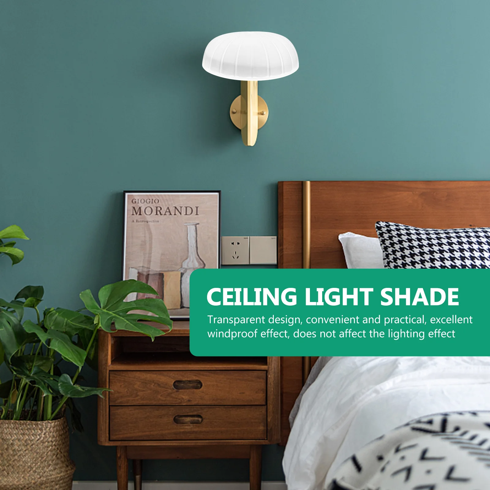 

1Pcs Frosted Glass Ceiling Light Shade Protective Cover Home Lamp Shade Transparent Windproof Ceiling Lamp Shades