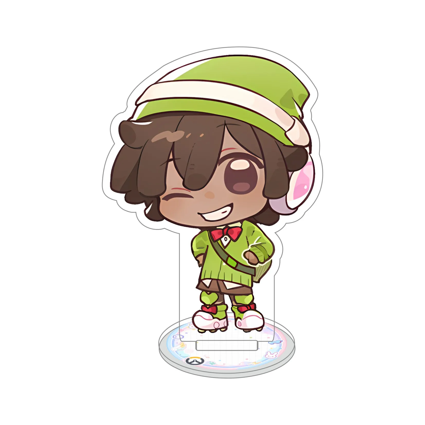 10cm Overwatch Acrylic Stand Q Chibi Keychain Desk Decor D.Va Mercy Kiriko Juno Kuromi  Widowmaker Lucio Game Figure Fan Gift view 4