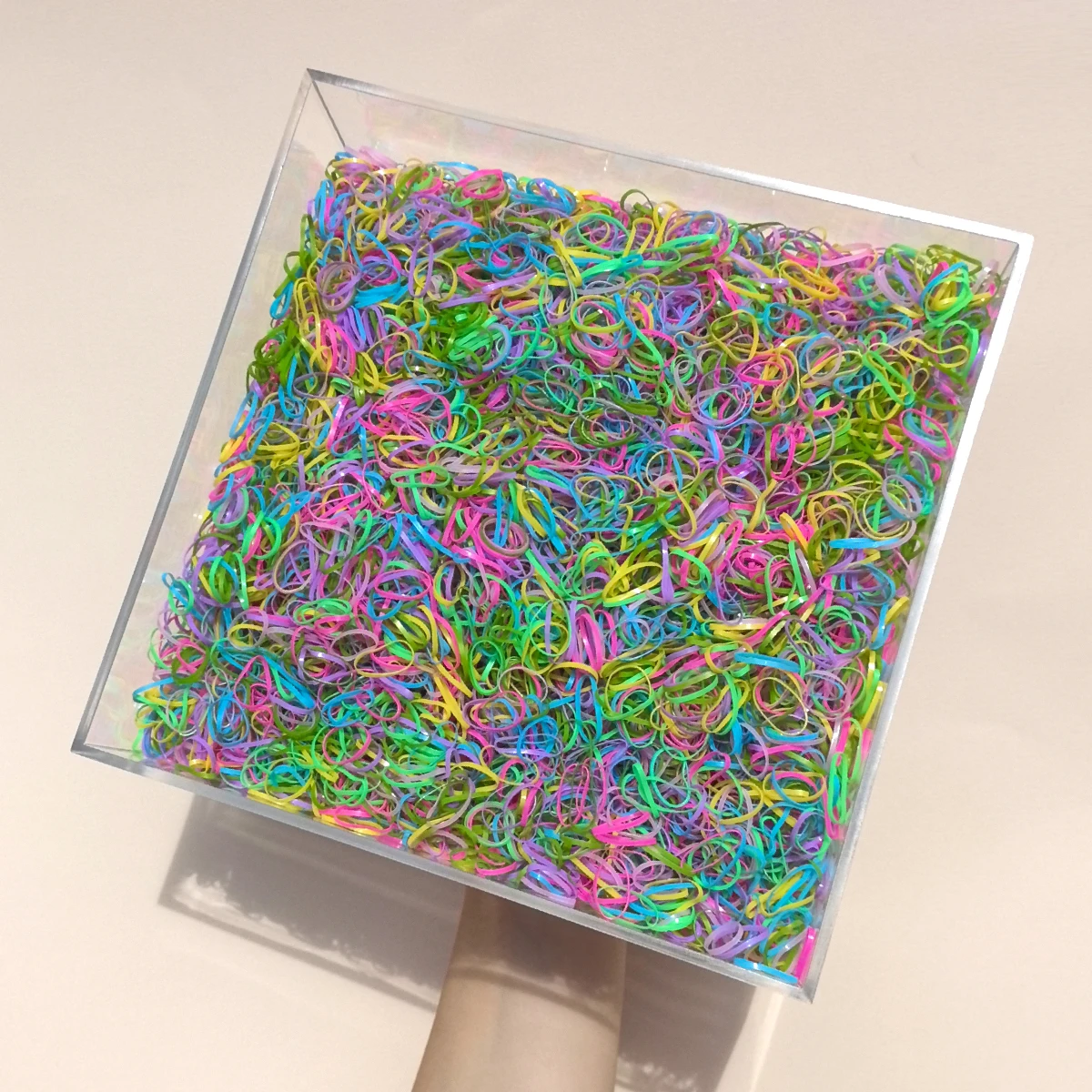 500Pcs Multiple Colors Disposable Rubber Band Hair Tie High Elasticity Children's Ponytail Fixed Rope Girls Gift Hair Accessory - 4