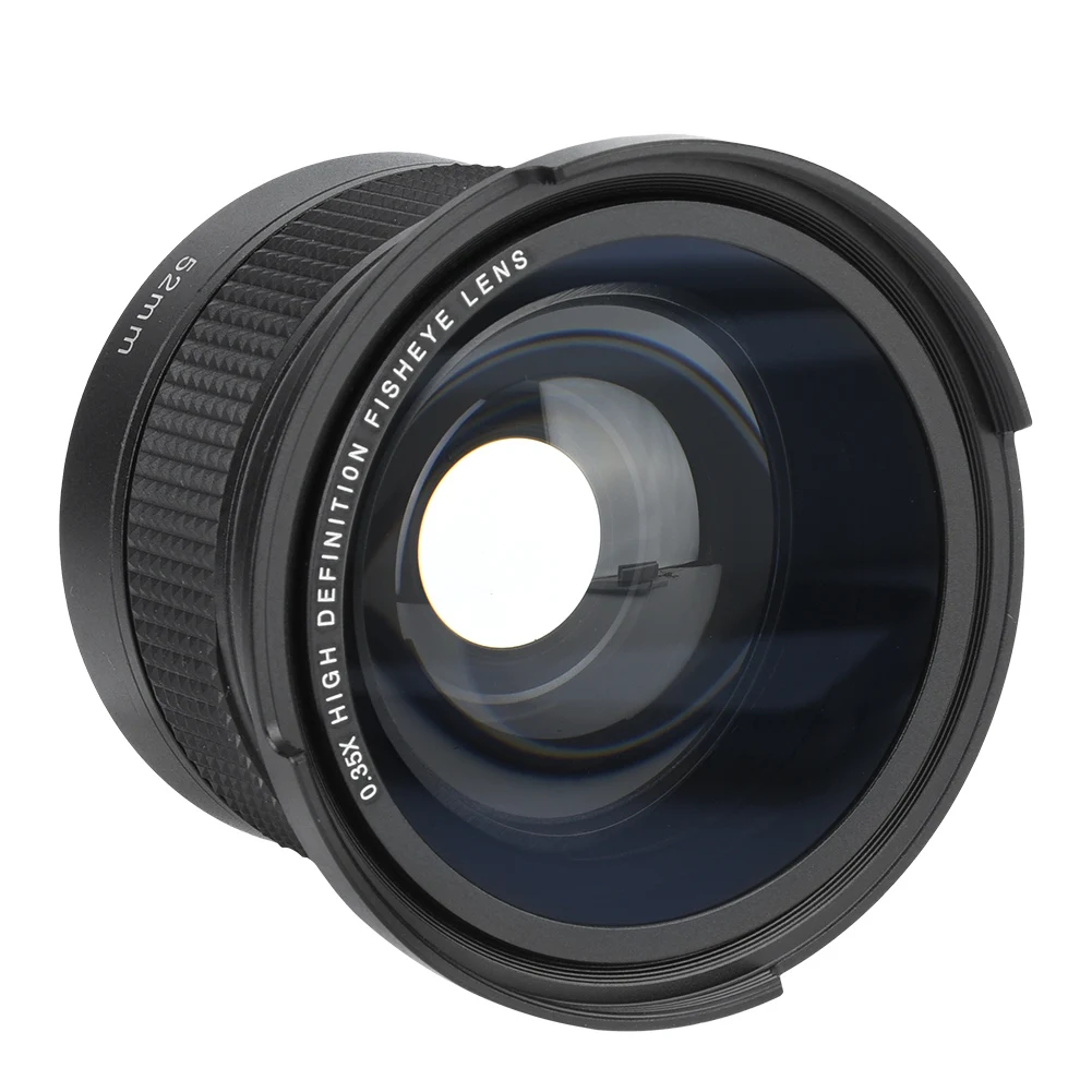 Obiettivo Fisheye 0.35x Compatibile con Nikon, 52-58 mm(1x58mm) | 52 55 58 mm,grandangolo,FOV ampliato,montaggio rapido,fotografia creativa